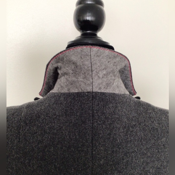 BANANA REPUBLIC Charcoal Grey Single Button Wool Blazer - US 2 - Picture 4 of 7